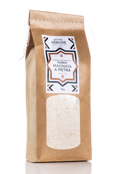 Molino Peirone farina integrale farro macinata pietra